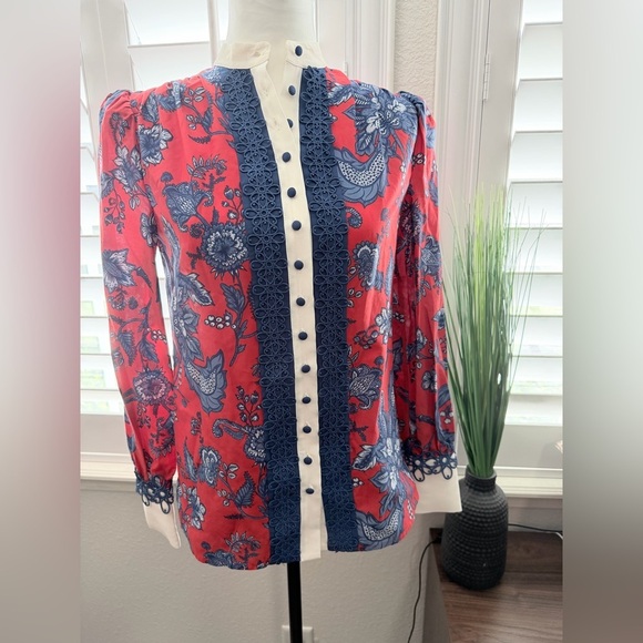 Etcetera Tops - Etcetera Trellis Blouse